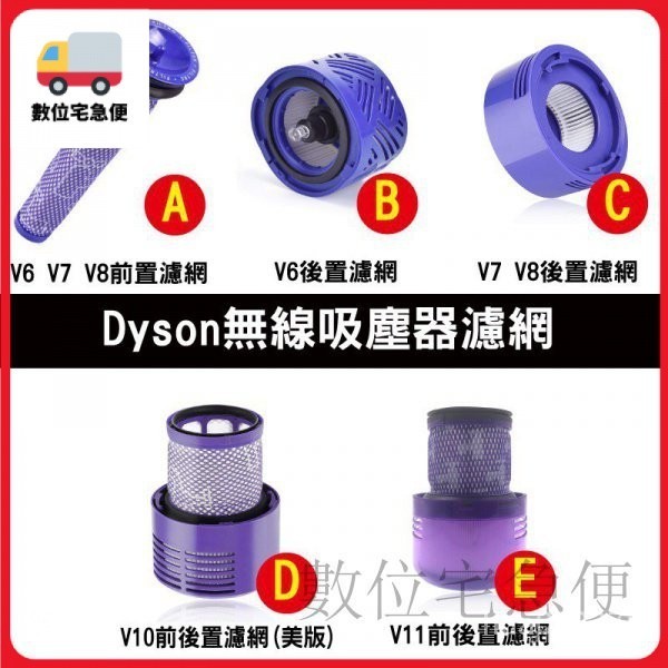 【優選免運】dyson 戴森 V6 V7 V8 V10 V11 DC62 前置過濾網 後置濾芯 過濾網 過濾棒 hepa