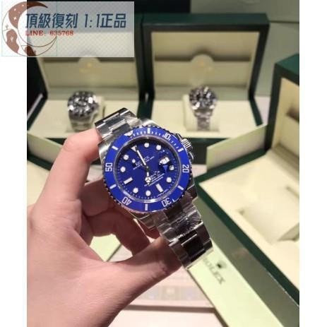 高端 N廠勞力士手錶Rolex藍水鬼腕錶黑水鬼手錶藍鬼實拍免運（出貨前可拍視頻確認）