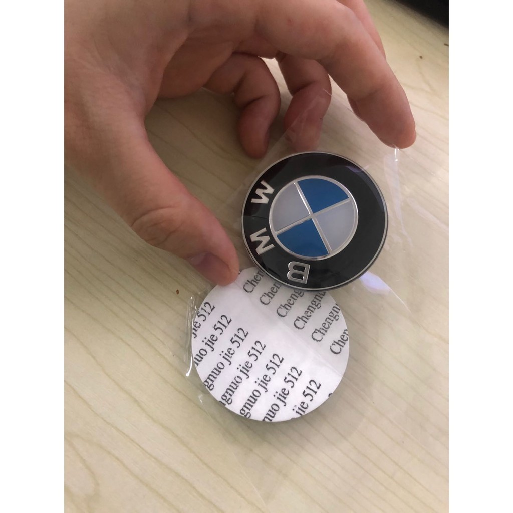 MMCC💞18h內發貨 郵掛32元100%進口鋁材一年不變色不掉漆保固 BMW寶馬45mm 方向盤標 標誌 貼標