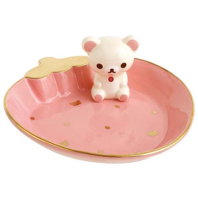【現貨】小禮堂 Sax-X 拉拉熊 飾品收納盤 (草莓款)