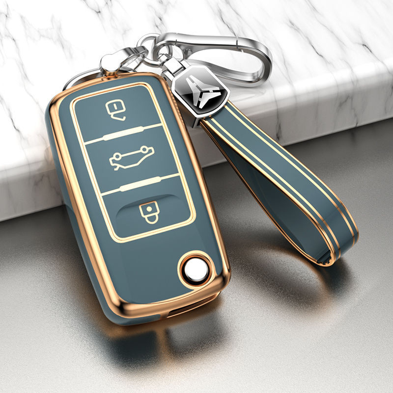 熱賣 VW 福斯鑰匙套 鑰匙皮套 SAGITAR Bora  tharu Golf T-Roc Tiguan 汽車鑰匙圈