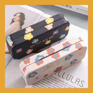 💕超精緻🎈高顏值輕奢卡通眼鏡盒大容量便攜式磁吸防壓文藝高階收納盒ins