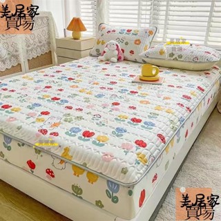 ❤️[台灣熱賣] 乳膠涼席床包 升級加厚款 床墊保護套 乳膠床包 可水洗 空調軟席 單人床包 雙人床包 可機洗 可折