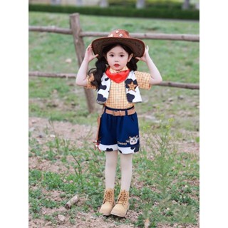 🎉爆款🎉 六一兒童翠絲 cos服 玩具總動員 女孩胡迪牛仔洛麗塔連衣裙公主裙子 小尺寸連衣裙 FT