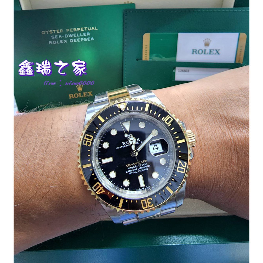 Rolex 勞力士 海使 Sea 126603 半金 20年 Deepsea 126600 98新 43MM