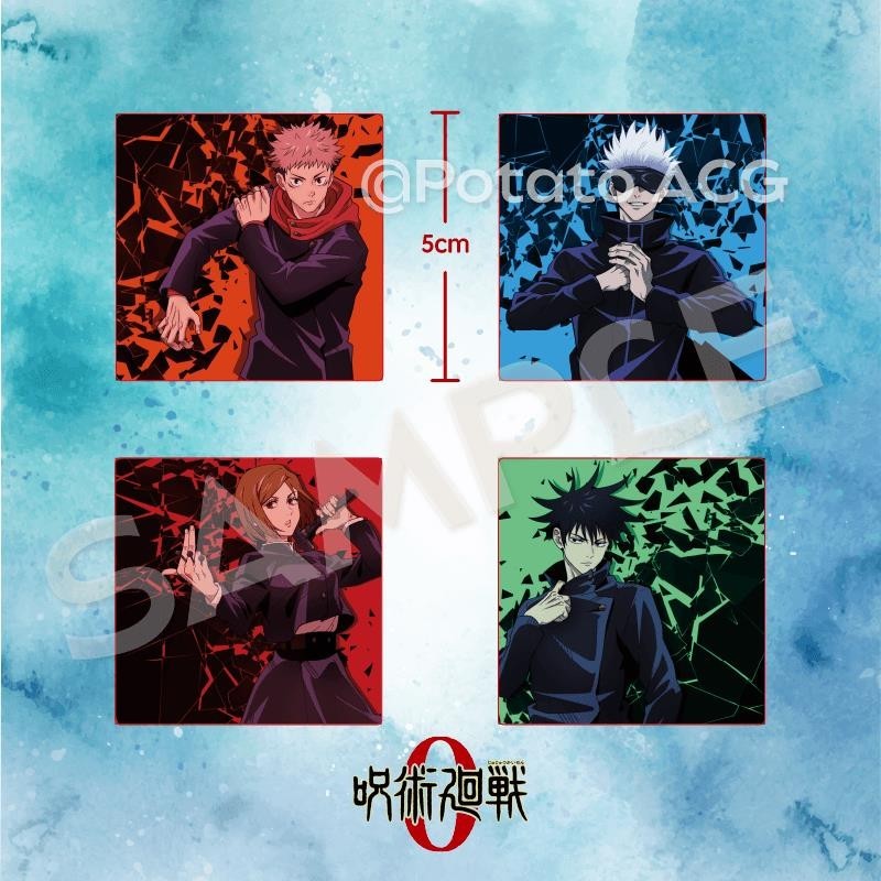 虎杖悠仁周邊 咒術回戰 咒術回戰新款炫酷亞克力徽章吧唧虎杖悠仁釘崎野薔薇五條悟伏黑惠 咒術回戰周邊 虎杖周邊