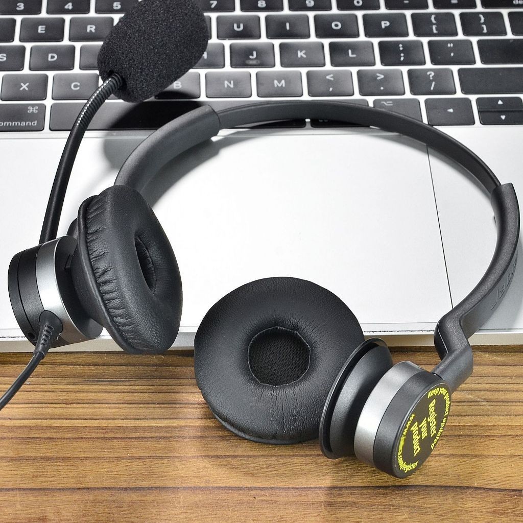 適用於 for Jabra Biz 2300 QD MS USB Duo 耳罩 耳機套 耳套 耳墊 耳機罩 頭戴式耳機