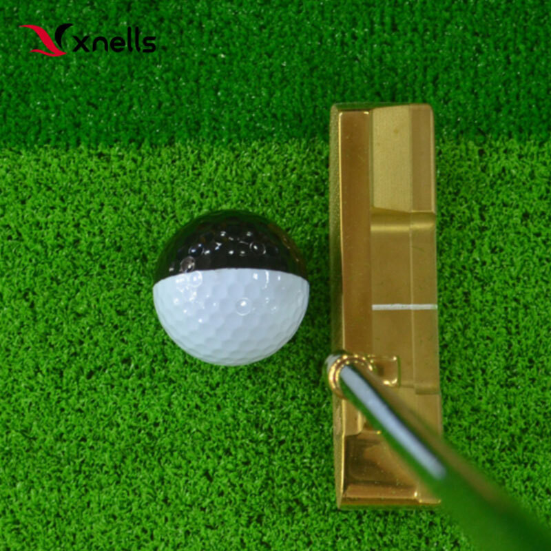 高爾夫雙層練習球雙色黑白球禮品球推桿練習球球標線2色看球軌跡
