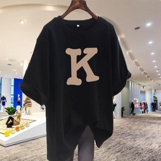 100kg 大尺碼衣服 正肩上衣 棉質上衣 圓領上衣 女生短袖 T恤女 休閒百搭減齡 顯瘦上衣 減齡上衣 夏季上衣 女t