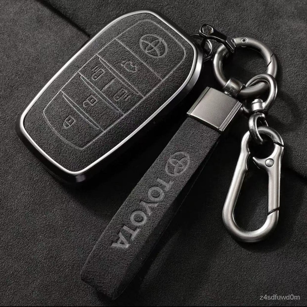 適用Toyota汽車鑰匙套altis rav4 yaris corolla cross camry高檔汽車鑰匙改裝通用