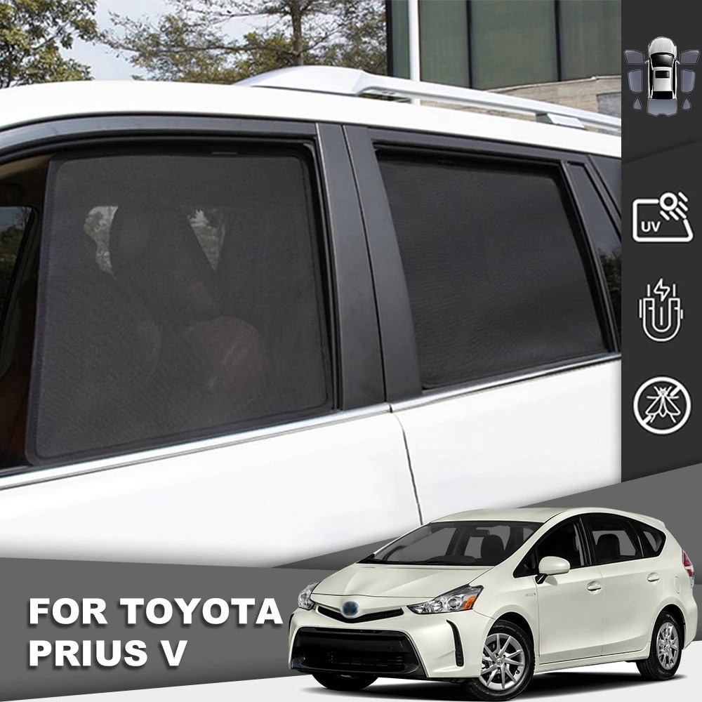 ＭＣ💘豐田 適用於 Toyota Prius V Alpha 2011-2021 Prius+ 磁性汽車遮陽罩前擋風玻