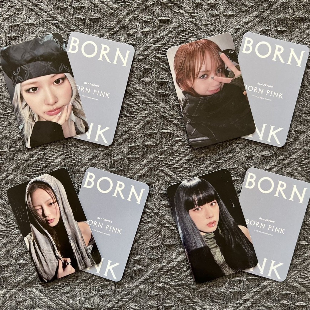【臺灣寄出 限時下殺】自印BLACKPINK鐵盒小卡卡套卡自拍粉墨rose樸彩英jisoo金智秀Lisa