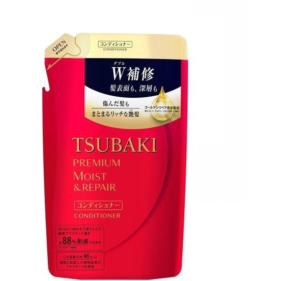 Fine Today TSUBAKI 高級保濕護髮素補充裝 330ml [護髮素] 日本直郵日本直送