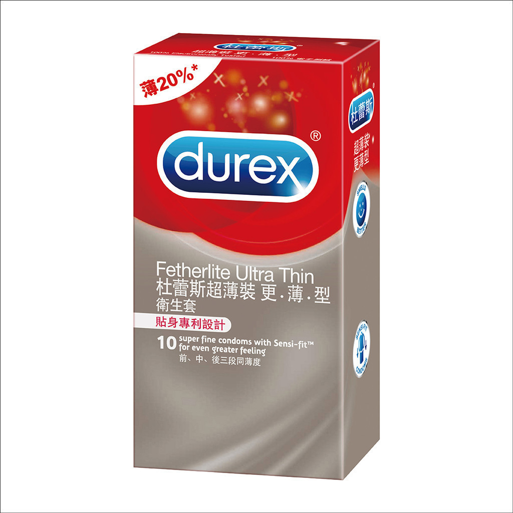 DUREX衛生套 更薄型 10 入【Tomod's三友藥妝】