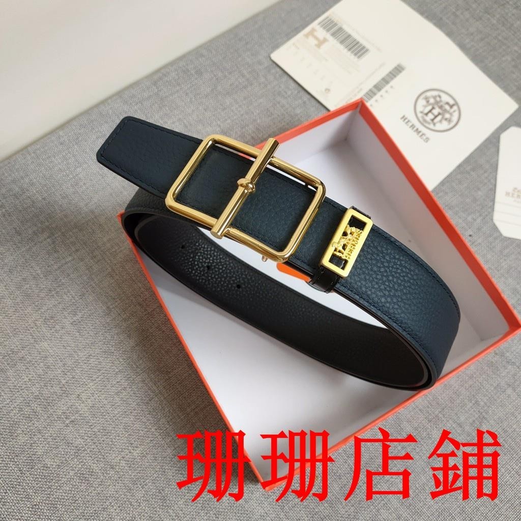 珊珊二手//高品質皮帶塔利平根 Lelaki Hermes 方形 38mm 男士皮帶