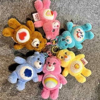 可愛吊飾 包包掛件🎀 愛心小熊掛件毛絨公仔carebears彩虹熊揹包包鑰匙扣掛飾 可愛掛件 書包掛飾 吊飾公仔 禮物