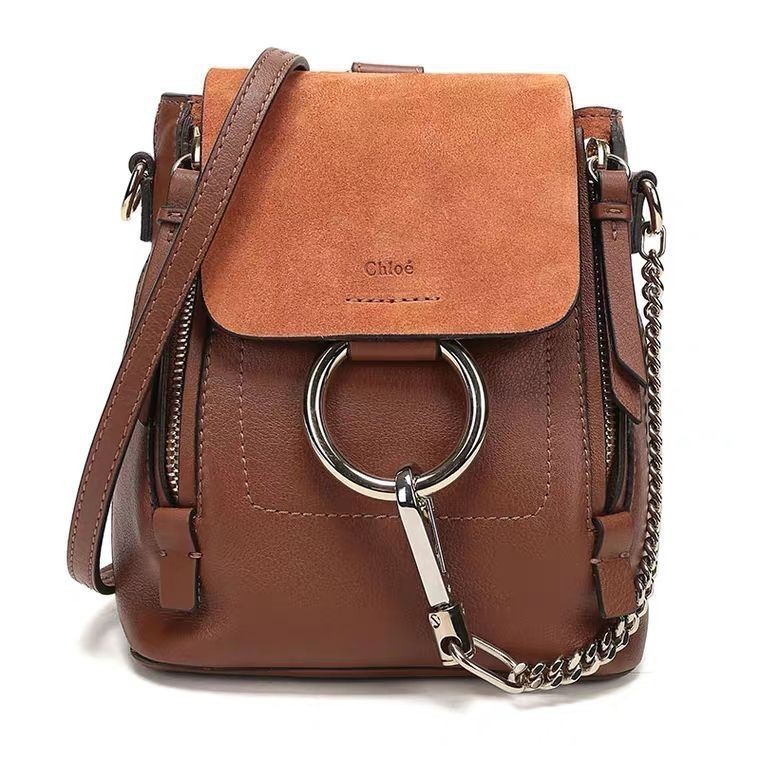 Chloe 3S1232 mini Faye Backpack mini Faye 後背包焦糖棕 橄欖綠