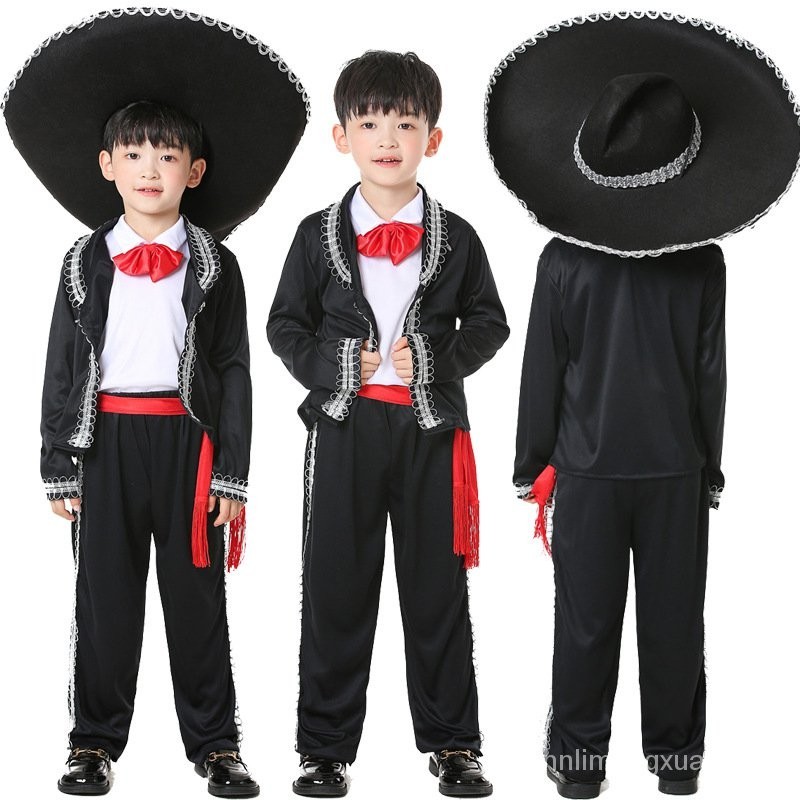 🔥現貨下殺🔥墨西哥蘇格蘭西班牙德國民族風情服裝披風成人兒童傳統錶演服飾