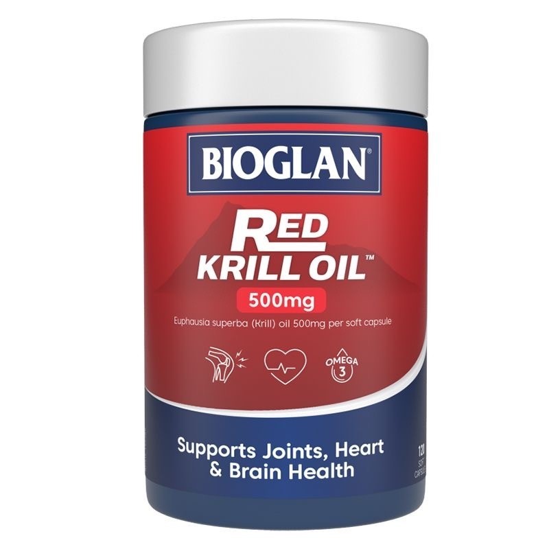 【下殺價】澳洲 Bioglan Red Krill Oil 500mg紅磷蝦油60粒裝 Omega3-晴朗海淘