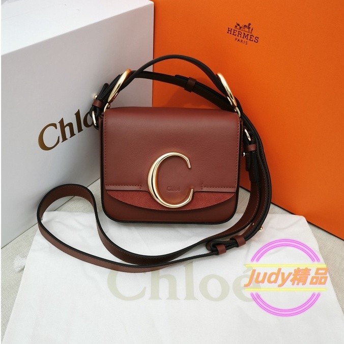 二手精品 Chloe/蔻依 Bag C Mini郵差包/單肩包/斜背包/手提包