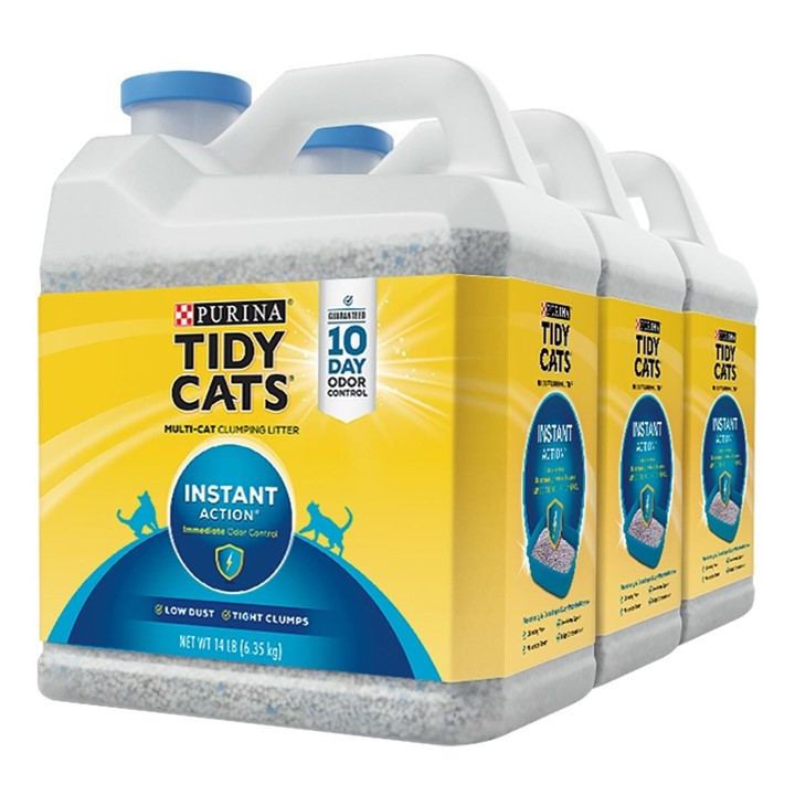 ✨872「COSTCO線上代購」Tidy Cats 高效清香凝結罐裝貓砂 	6.35公斤 X 3罐