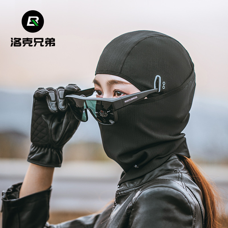 Rockbros 摩托車全面罩騎行頭套防曬自行車面罩帶眼鏡孔戶外防風自行車頭套