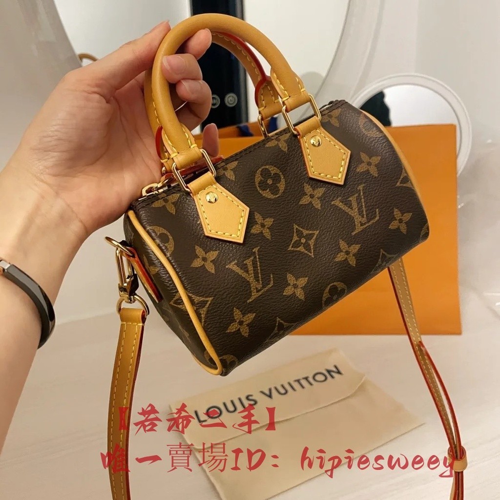 LV 路易威登 NANO SPEEDY mini 迷你 新款 枕頭包 手提包 單肩包 斜挎包 M81085