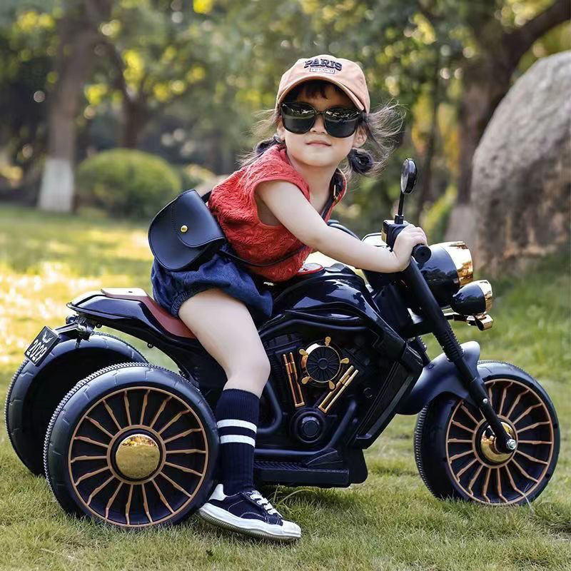 🔥Baby play 兒童玩具車 兒童三輪電動車 兒童電動摩托車 兒童機車 充電三輪車男女孩寶寶小孩可坐人遙控雙驅玩具車