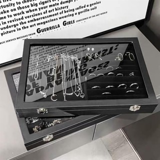 🎉臺灣出貨🎉透明玻璃首飾收納大容量 首飾盤 飾品項鍊戒指耳環吊墜手鐲展示盒 珠寶展示架 道具託盤 耳環 耳🎉x53