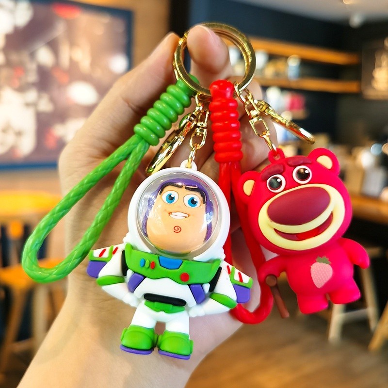 💎台灣💎可愛卡通潮流玩具總動員鑰匙扣公仔吊飾巴斯光年鑰匙圈 吊飾 汽車鑰匙鏈包包掛飾g