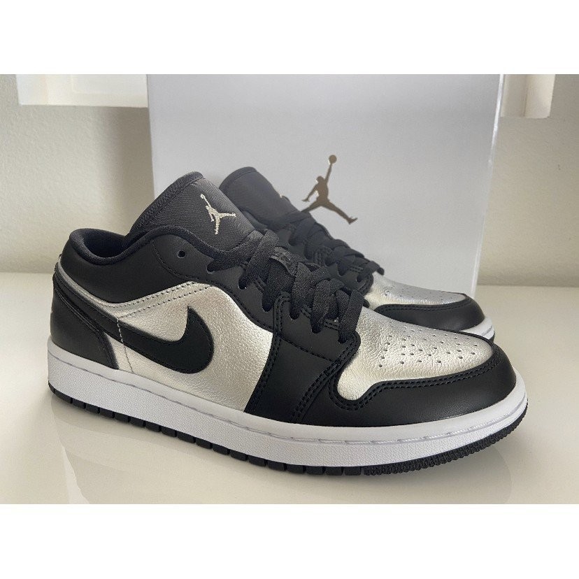 Air Jordan 1 Low "Silver Toe" 黑銀 女款 DA5551-001 慢跑鞋