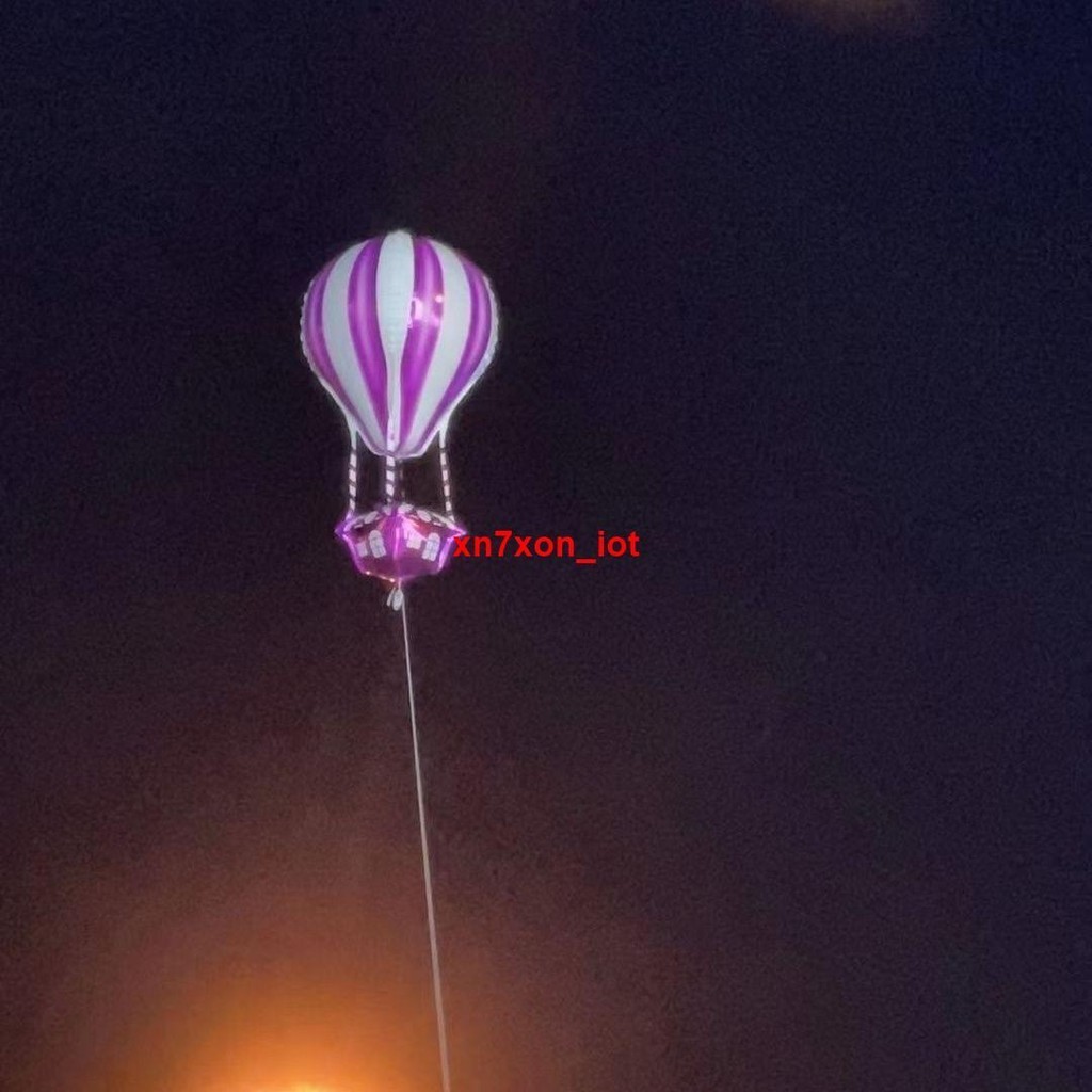 熱賣16網紅4D熱氣球婚慶布置生日派對裝飾氣球飄空波浪條紋飛天