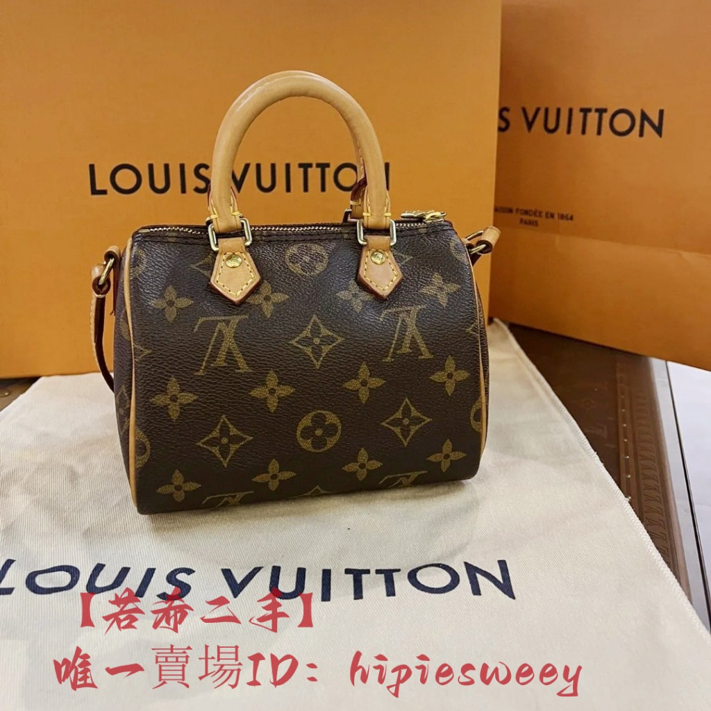 LV 路易威登 Nano Speedy Mini 迷你 老款 枕頭包 手提包 斜挎包 單肩包 M61252