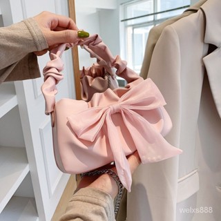 雅麗安娜今年流行複古小包包女2022新款潮流時尚甜妹蝴蝶結手提包斜挎包 ANJZ