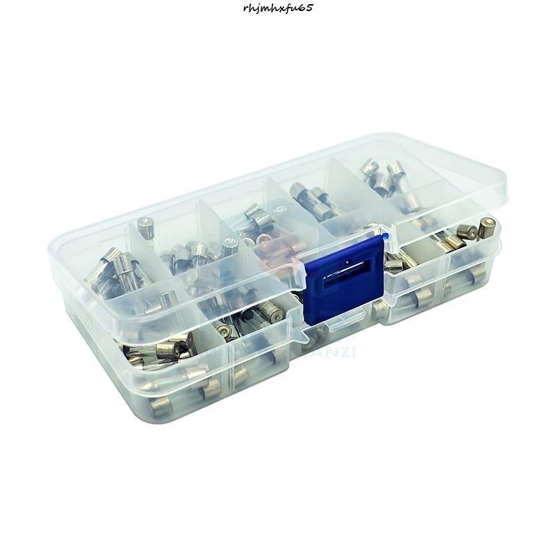 現+免運🚀100個盒裝 5x20mm玻璃保險絲 0.2A~20A 保險管混裝盒