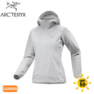 【ARC'TERYX 始祖鳥 女 Gamma 輕量軟殼外套《 空氣灰/沉靜灰》】X000007779/登山/連帽/防風