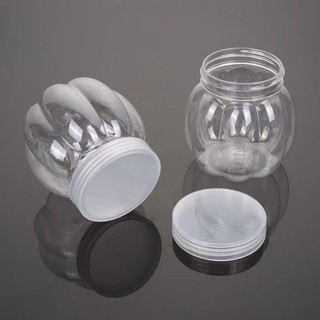 150ml南瓜塑料瓶水晶泥罐圓形塑料罐小瓶子分裝瓶加厚帶蓋包裝盒X8EZ