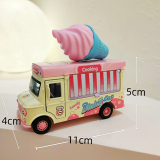 【🔥熱賣🔥商品】現貨 兒童玩具 合金車 仿真過家家玩具 模擬廚房玩具 迷你快餐車 漢堡冰淇淋小汽車 益智玩具