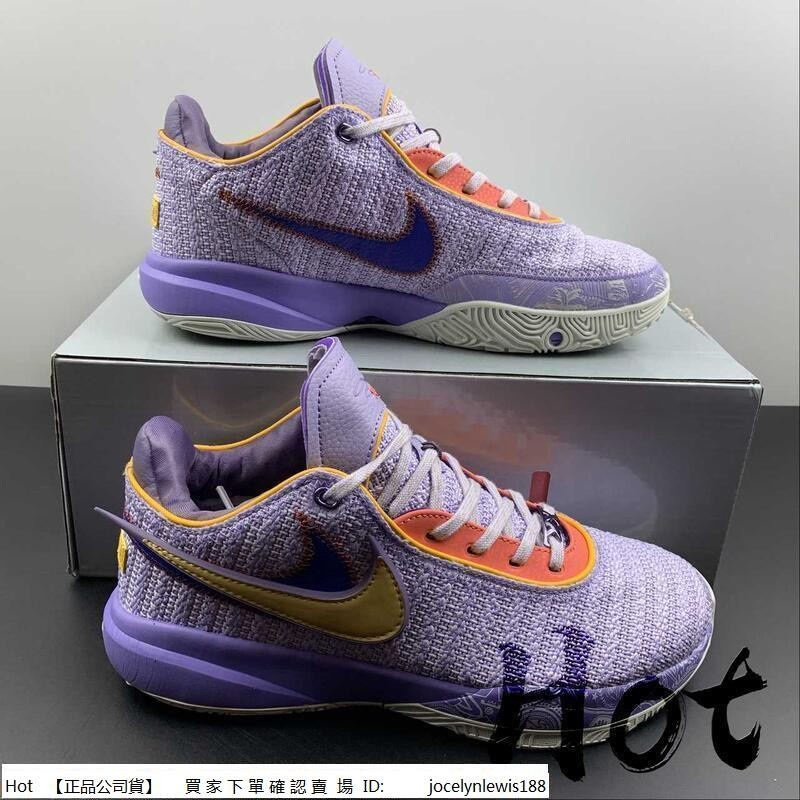 Hot Nike LeBron 20 Ep 紫色 網織 勒布朗 詹姆斯 實戰 休閒 運動 籃球鞋 DJ5423-500