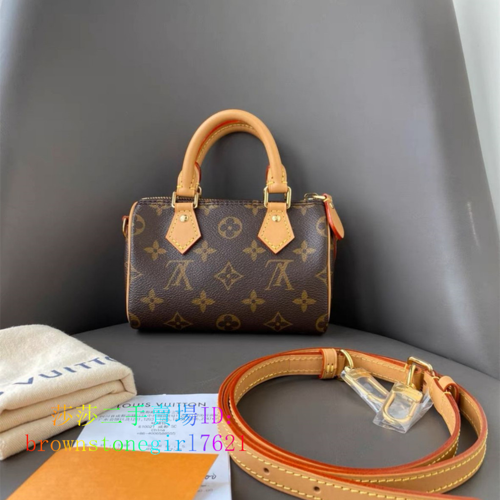 LV 路易威登 22新款 NANO SPEEDY 枕頭包 手提包 單肩包 斜背包 M81085 迷你 女款