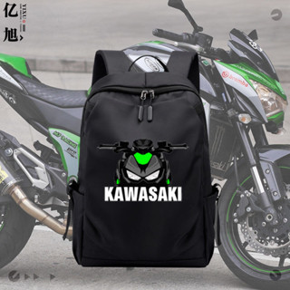 Kawasaki川崎忍者H2機車摩托車男女大容量旅行包雙肩包學生書包tt