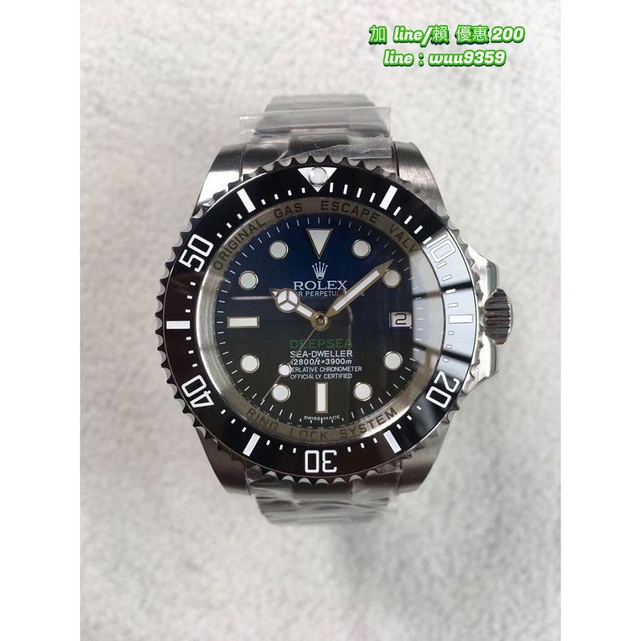 Rolex 勞力士 SEA潛航者 116660漸變藍黑鬼王 男士商務機械錶 阿瑪尼 MK 巴寶莉手錶