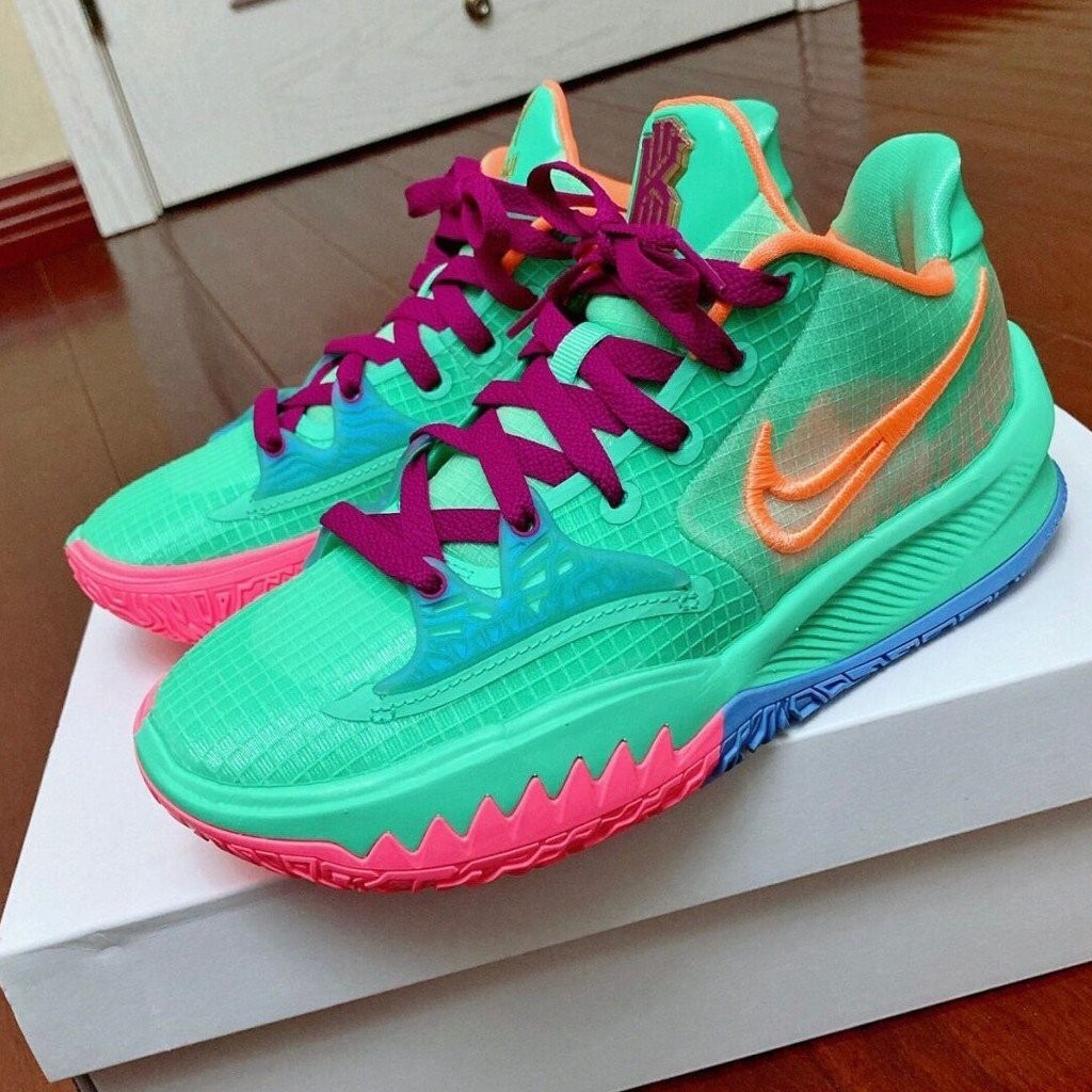 Nike Kyrie LOW 4 EP 粉色 綠彩 刺繡 彩蛋 籃球鞋 CZ0105-300