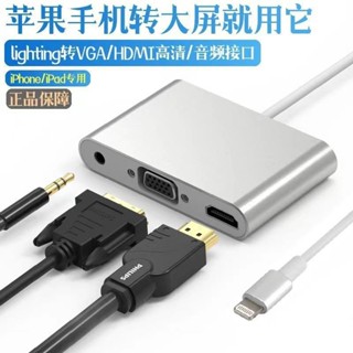 【臺灣優選】適用iphone轉hdmi蘋果轉hdmi vga電腦蘋果轉接頭ipad轉vga連接綫 KDF4