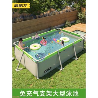 💛免運💛可開發票支架游泳池兒童家用可折疊戶外大型成人泳池免充氣家庭寶寶戲水池