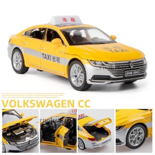 優品🚐VOLKSWAGEN 合金模型車 1：32 福斯模型車 VW 大眾CC 計程車 的士 計程車模型 聲光回力車 汽