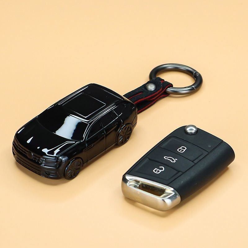 【在臺出貨】VW/福斯 GOLF TIGUAN 適用探嶽鑰匙套包途昂模型改裝殻探歌 高檔途觀l途嶽車鑰匙套 鑰匙扣