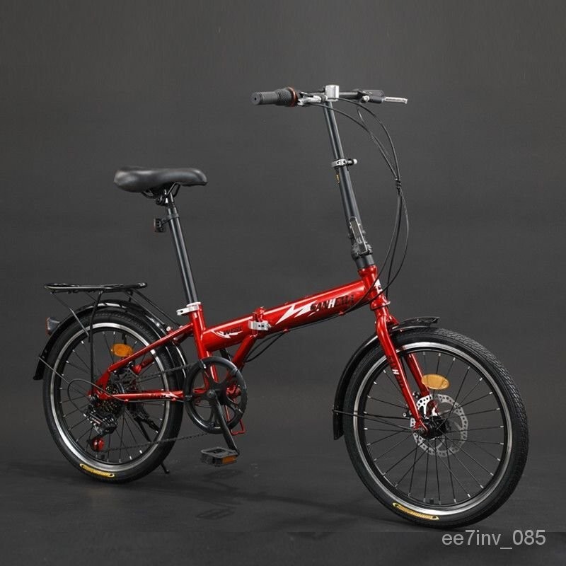Bubble Shop🫧三河馬20寸變速折疊自行車碟剎成人兒童學生男女上班代步自行車