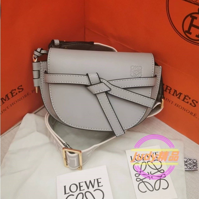 二手 LOEWE 羅意威 Mini Gate Dual Bag 包包 馬鞍包 寬肩帶側背包 單肩包A650N46X13