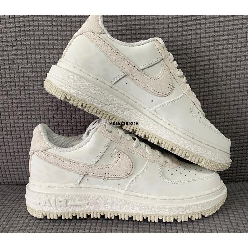 現貨 Nike Air Force 1 Luxe Summit White 白 鋸齒 厚底 男鞋 DD9605-100